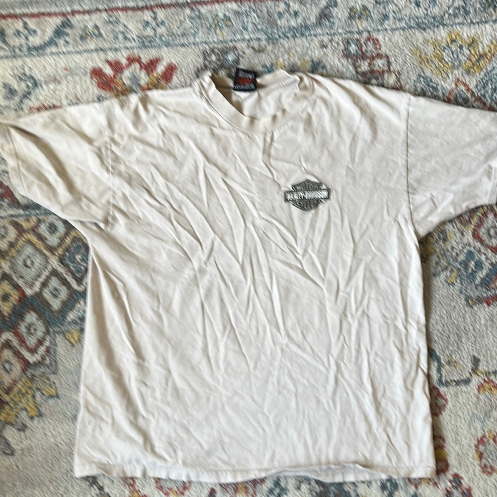 White Harley Davidson Tee